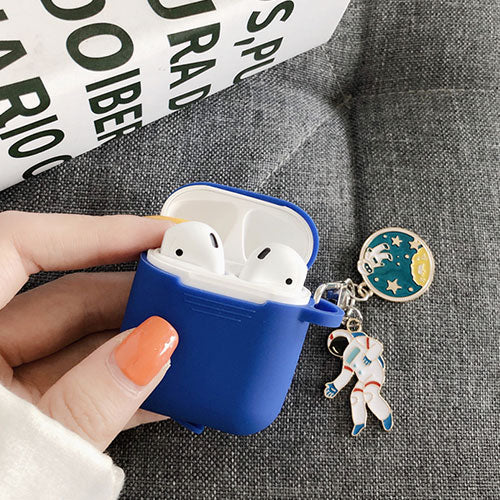 Cosmic Astronaut Spaceman Silicone Case for Apple