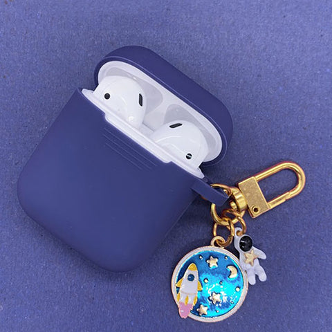 Cosmic Astronaut Spaceman Silicone Case for Apple