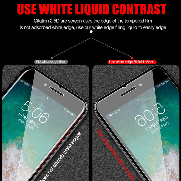 3Pcs Full Cover Glass on the For iPhone