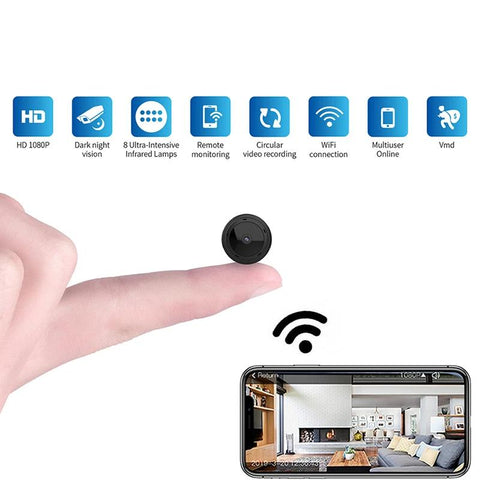 Mini WiFi Camera 1080P HD IR Night Vision Home Security IP Camera