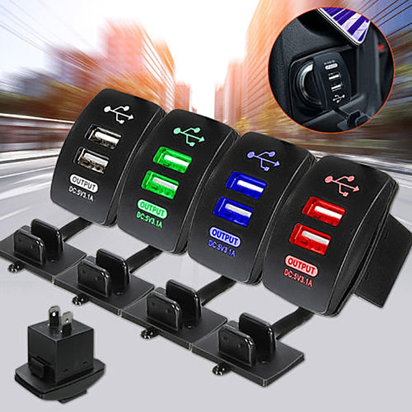 Car Motorcycle Charger Socket Adapter Power Cigarette Lighter Outlet