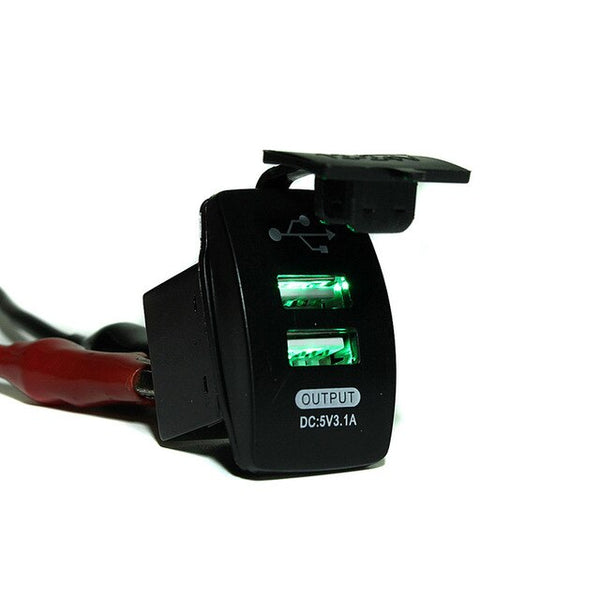 Car Motorcycle Charger Socket Adapter Power Cigarette Lighter Outlet