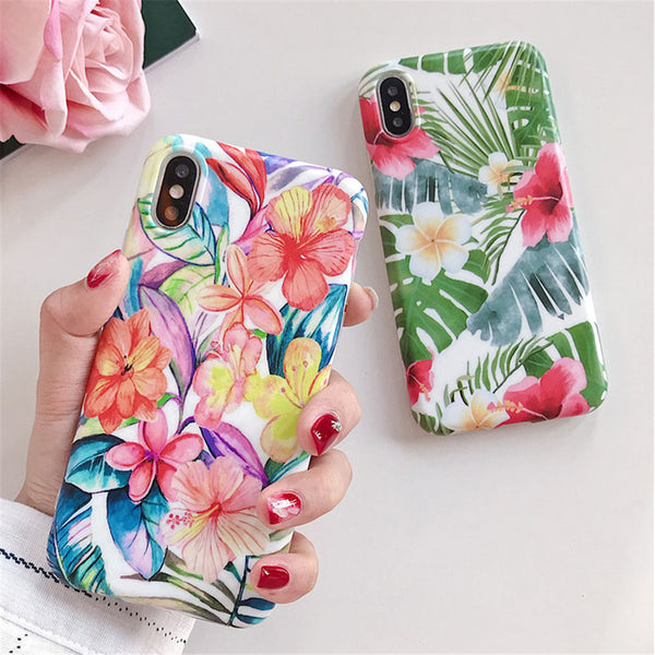 Flower Soft Phone Case For iPhone