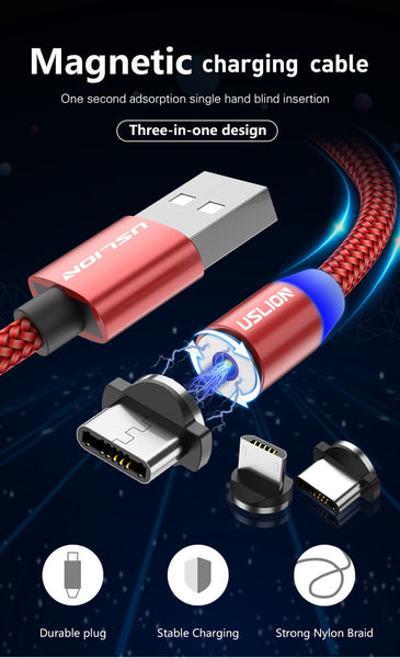 Magnetic USB Cable Fast Charging