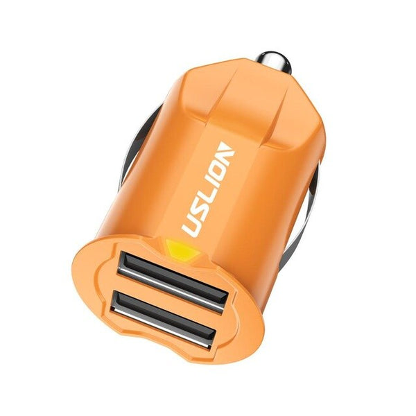 Mini 2 Port USB Car Charger Adapter For iPhone & Samsung