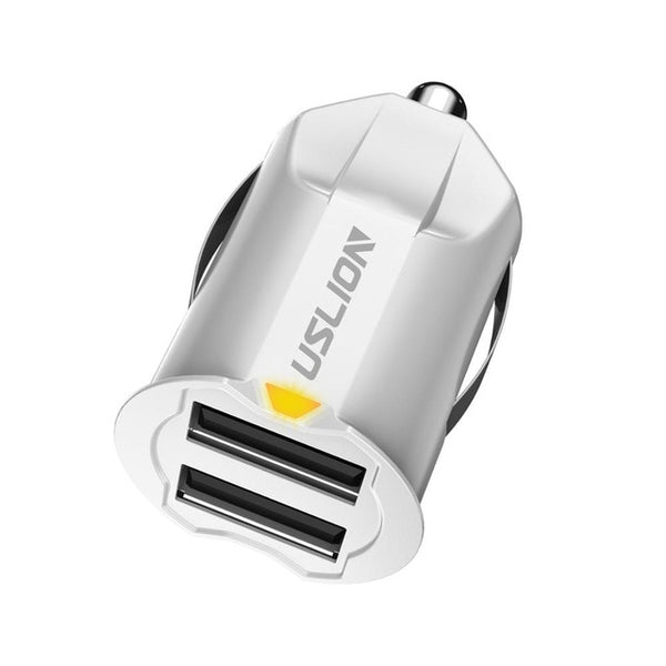 Mini 2 Port USB Car Charger Adapter For iPhone & Samsung
