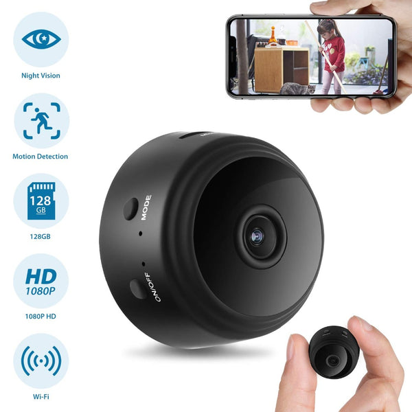 Mini Home Camera Security WiFi, Night Vision 1080 P Wireless Surveillance Camera