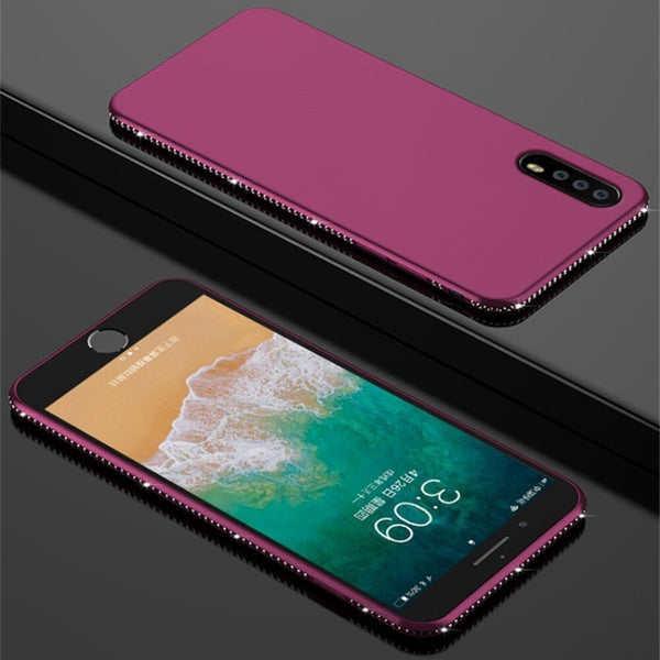 3D Diamond Phone Case with Ring Holder TPU Cover