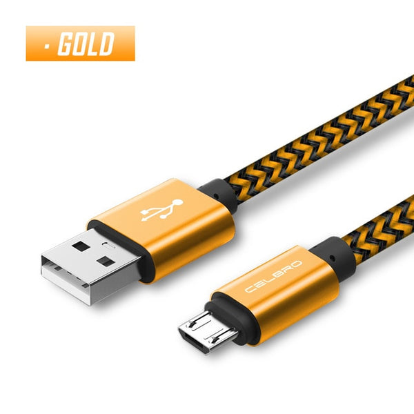 Micro USB Charging Cable Wire Android Charger Cord Mobile Phone Cable for Samsung