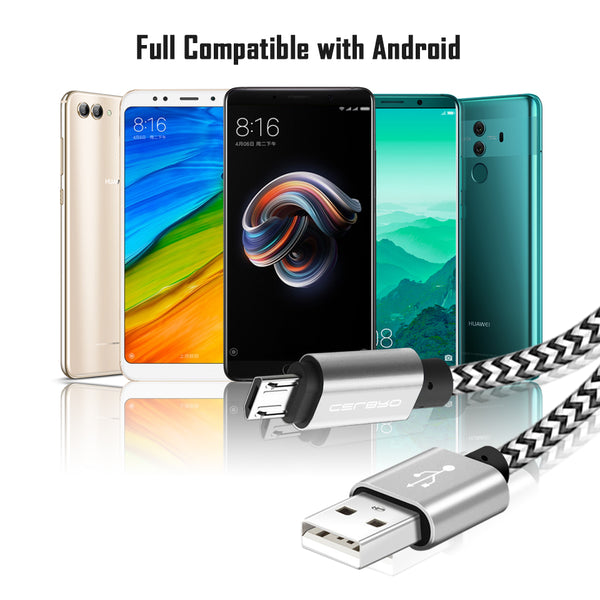 Micro USB Charging Cable Wire Android Charger Cord Mobile Phone Cable for Samsung