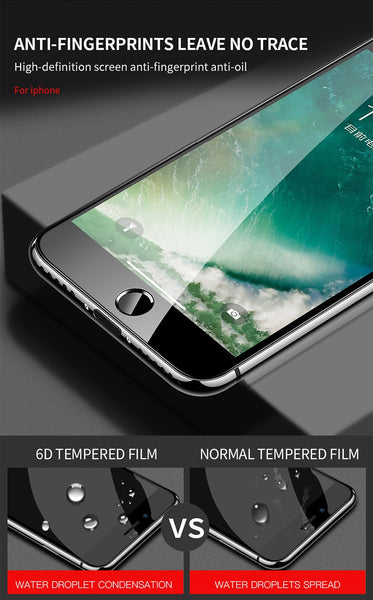 6D Full Cover Tempered Glass For iPhone