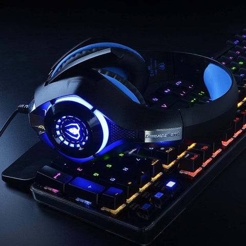 Stereo Gaming Headset Casque Deep Bass Stereo Game Headphone with Mic