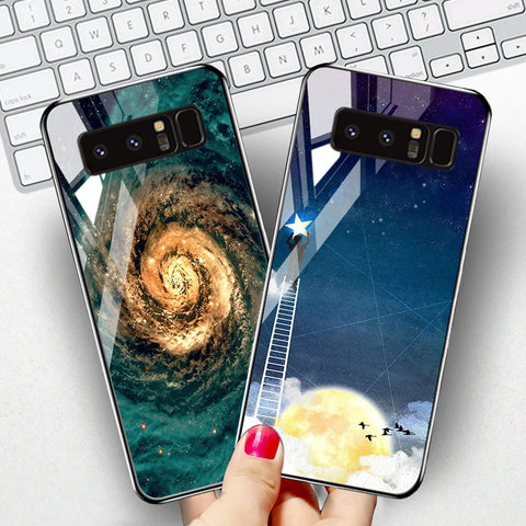 Tempered Glass Case For Samsung Cover Bumper