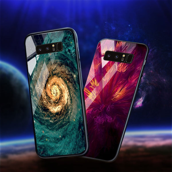 Tempered Glass Case For Samsung Cover Bumper