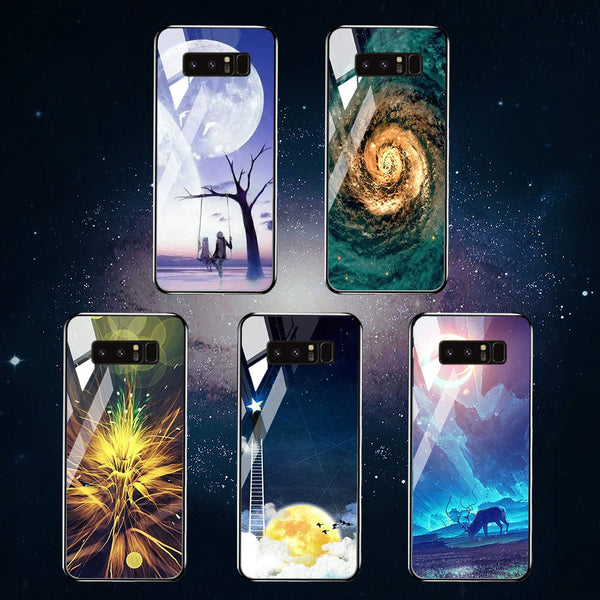 Tempered Glass Case For Samsung Cover Bumper