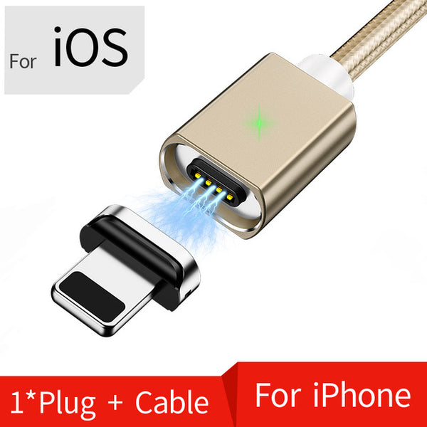 2M Magnetic Micro USB Cable For iPhone Samsung