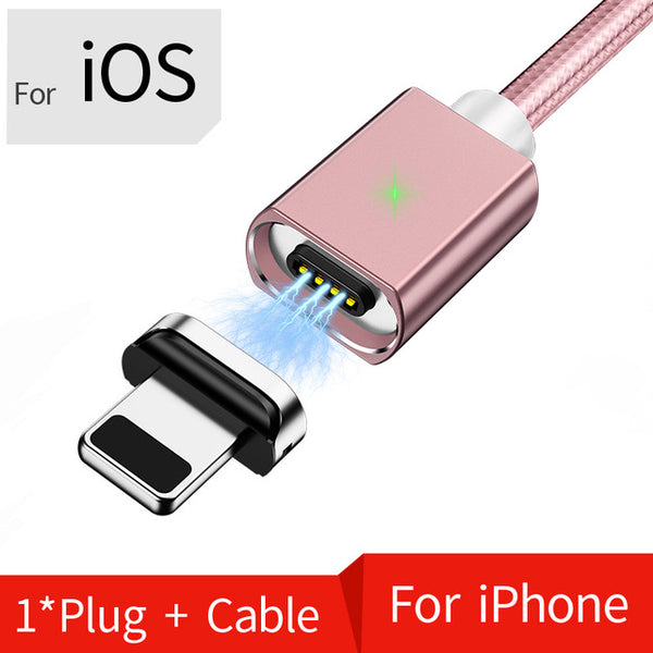 2M Magnetic Micro USB Cable For iPhone Samsung