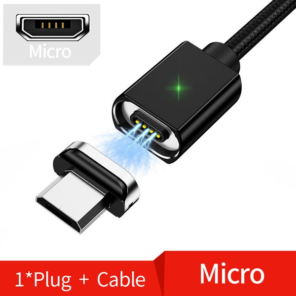 2M Magnetic Micro USB Cable For iPhone Samsung