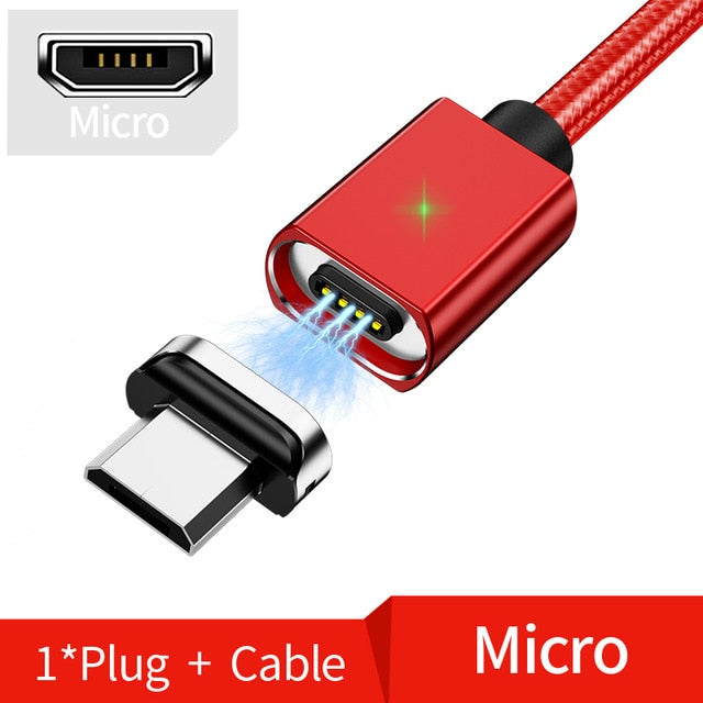 2M Magnetic Micro USB Cable For iPhone Samsung