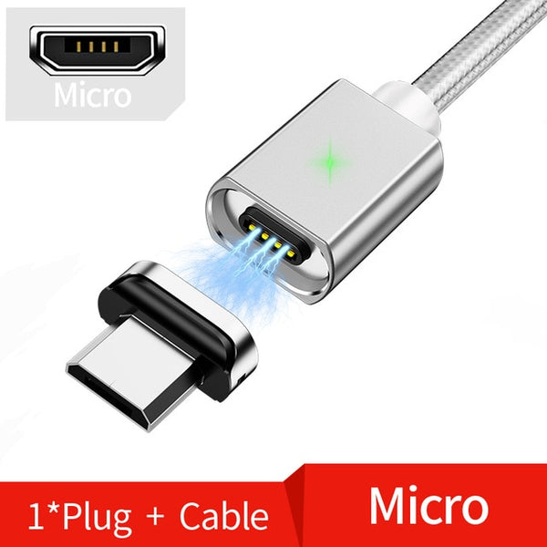 2M Magnetic Micro USB Cable For iPhone Samsung