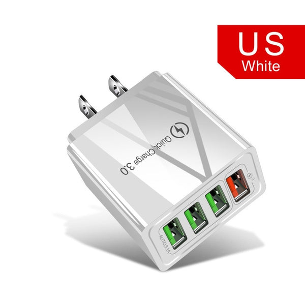 Quick Charge 3.0 USB Charger For iPhone & Huawei & For Samsung