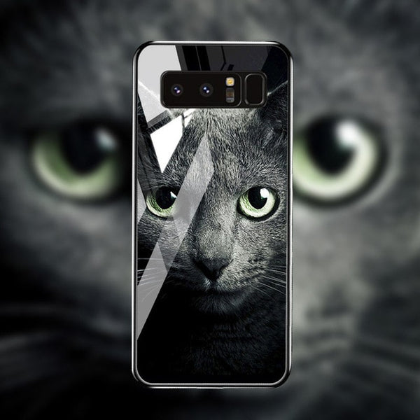 Tempered Glass Case For Samsung Cover Bumper