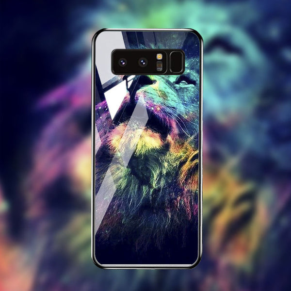 Tempered Glass Case For Samsung Cover Bumper