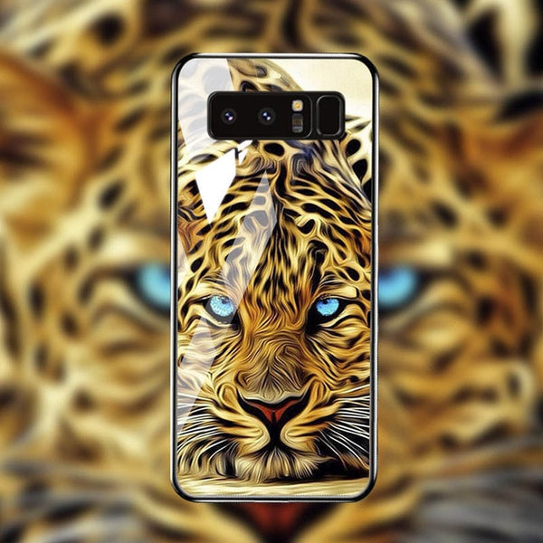 Tempered Glass Case For Samsung Cover Bumper