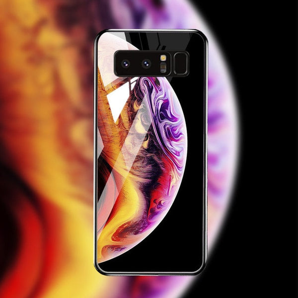 Tempered Glass Case For Samsung Cover Bumper