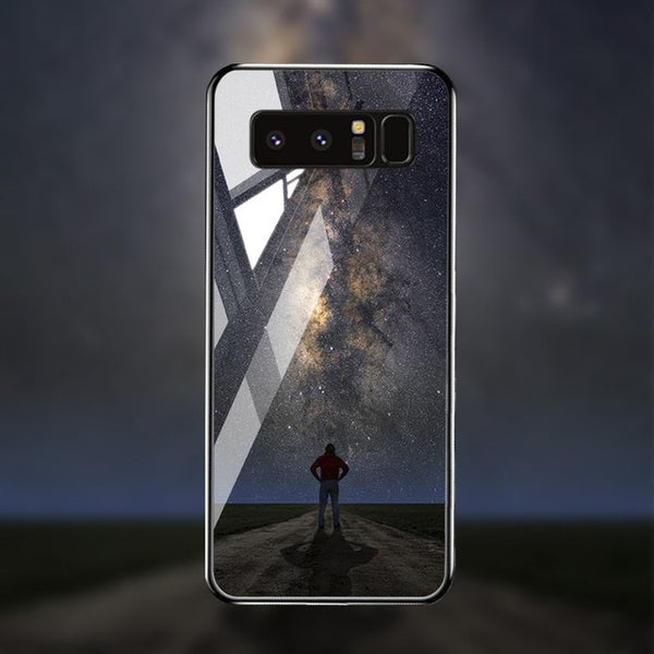Tempered Glass Case For Samsung Cover Bumper