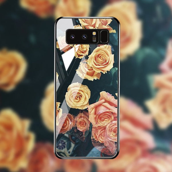 Tempered Glass Case For Samsung Cover Bumper