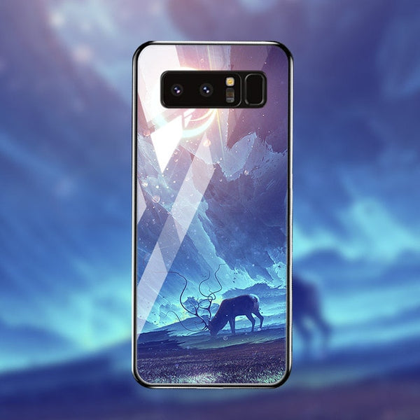 Tempered Glass Case For Samsung Cover Bumper
