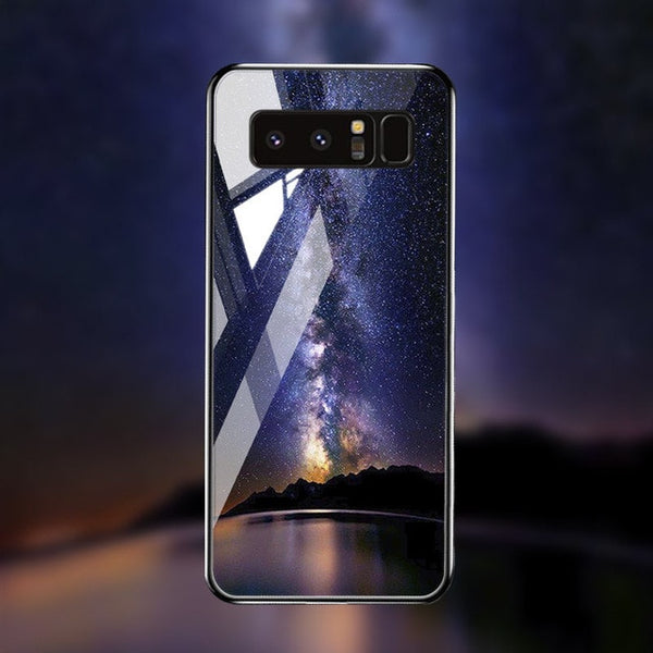 Tempered Glass Case For Samsung Cover Bumper
