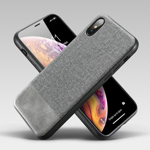 Luxury Cloth Soft Silicone Phone Cases For iPhone
