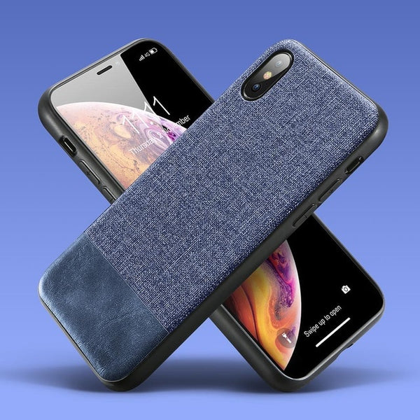 Luxury Cloth Soft Silicone Phone Cases For iPhone