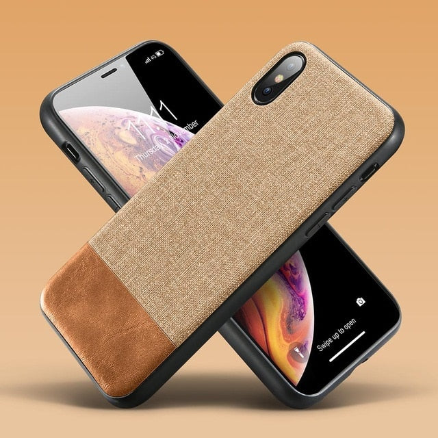 Luxury Cloth Soft Silicone Phone Cases For iPhone