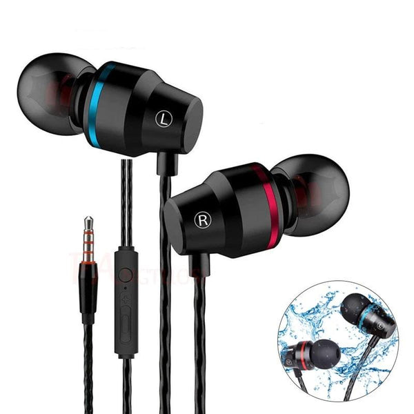Professional Wired Earphone 3.5mm Metal In Ear Headset With Microphone