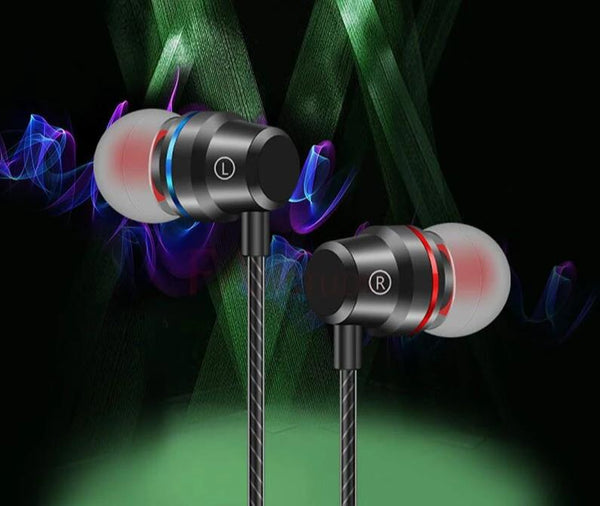 Professional Wired Earphone 3.5mm Metal In Ear Headset With Microphone