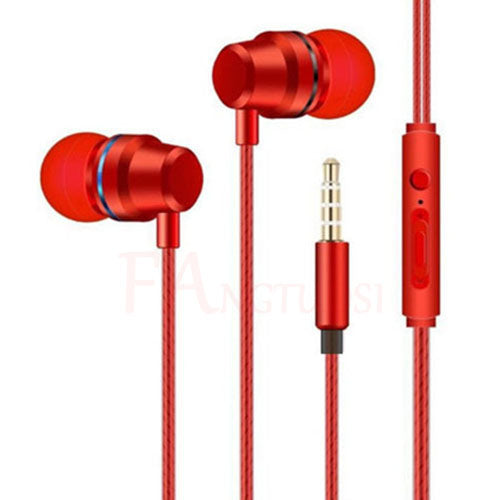 Professional Wired Earphone 3.5mm Metal In Ear Headset With Microphone