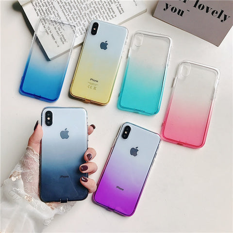 Corlorful Silicon Soft TPU Case For iPhone