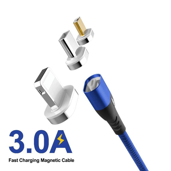 Magnetic Cable 3A fast charging for iPhone & Samsung