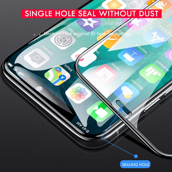 100D Curved Full Cover Protective Glass On The For iPhone