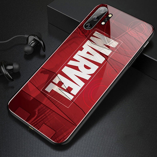 Marvel Captain America Glass Phone Case For Samsung