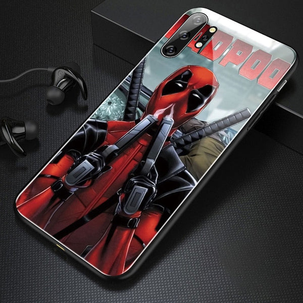 Marvel Captain America Glass Phone Case For Samsung