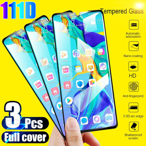 3Pcs Tempered Glass For Huawei