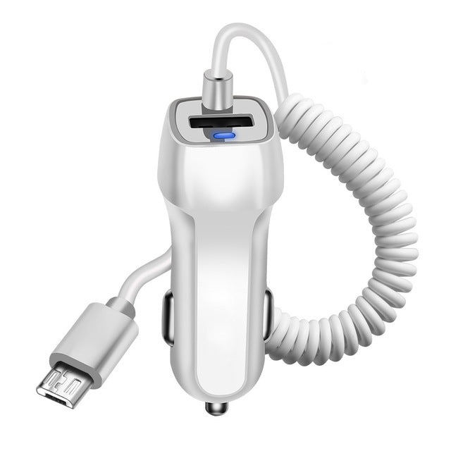 Car Charger With USB Cable Mobile Phone Charger