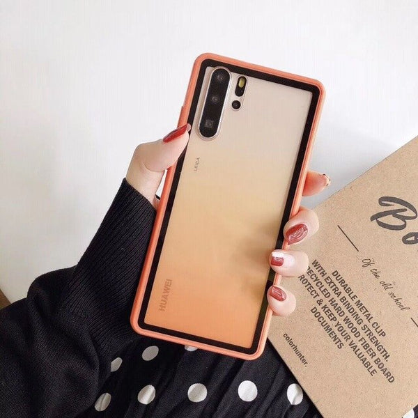 Cute Gradual Candy Color Phone Case For Huawei