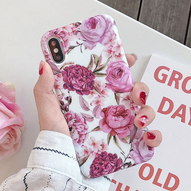 Flower Soft Phone Case For iPhone