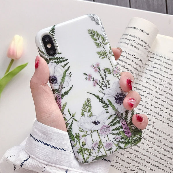 Flower Soft Phone Case For iPhone