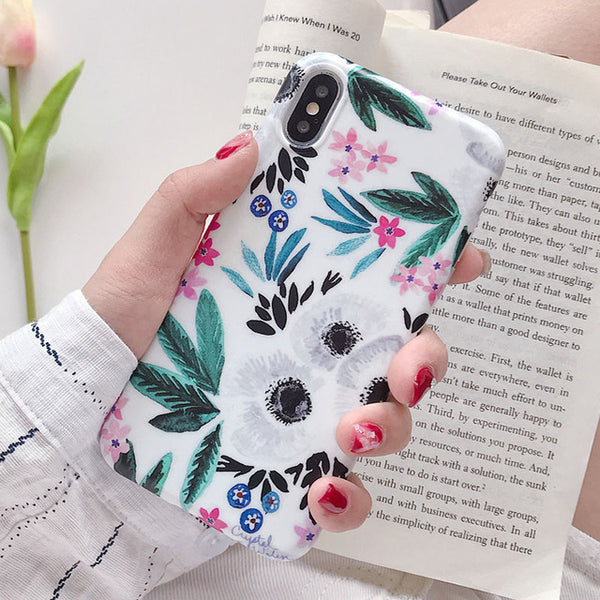 Flower Soft Phone Case For iPhone